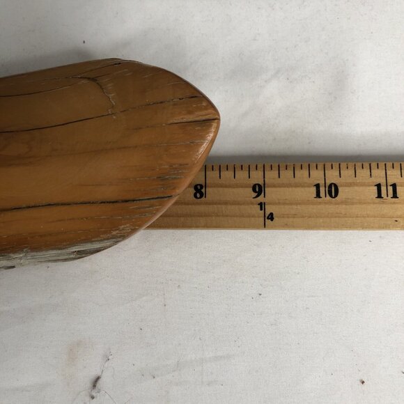 Dave Hughes Driftwood Duck Texas Guadalupe River Carved Sculpture Artist Signed - Picture 15 of 16